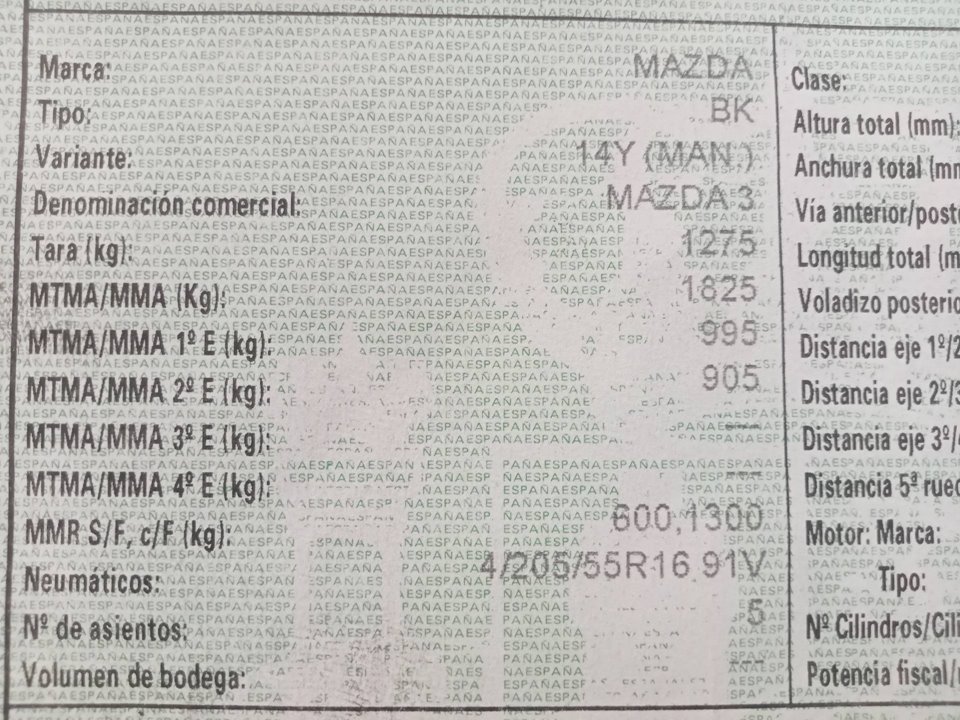 MAZDA 3 BK (2003-2009) Speedometer 25023534