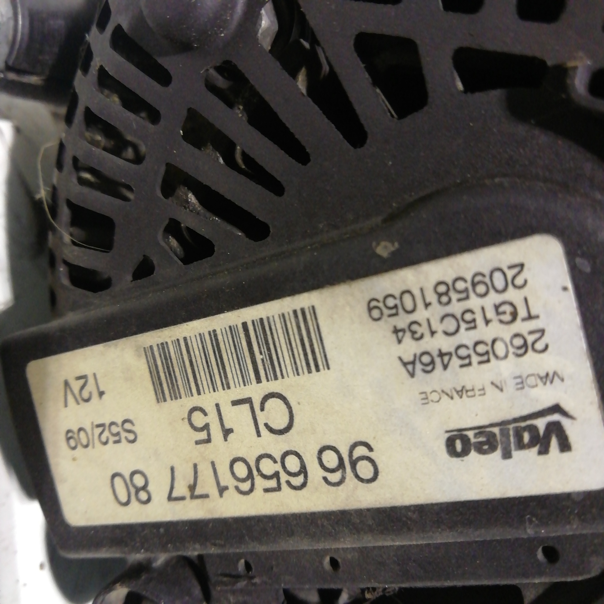 PEUGEOT Partner 2 generation (2008-2023) Alternator 9665617780,9665617780 21096166