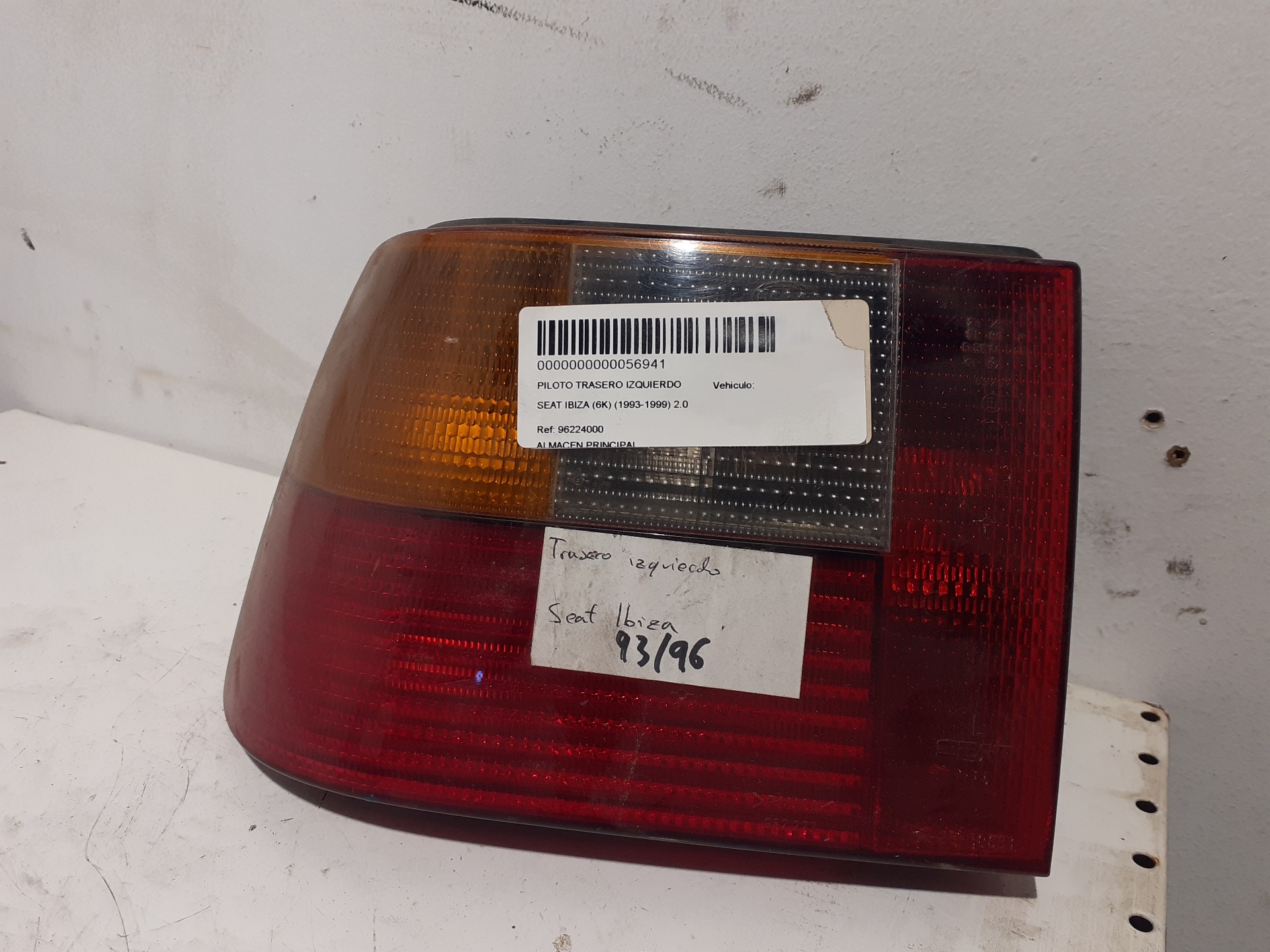 SEAT Cordoba 1 generation (1993-2003) Фонарь задний левый 96224000 20844940