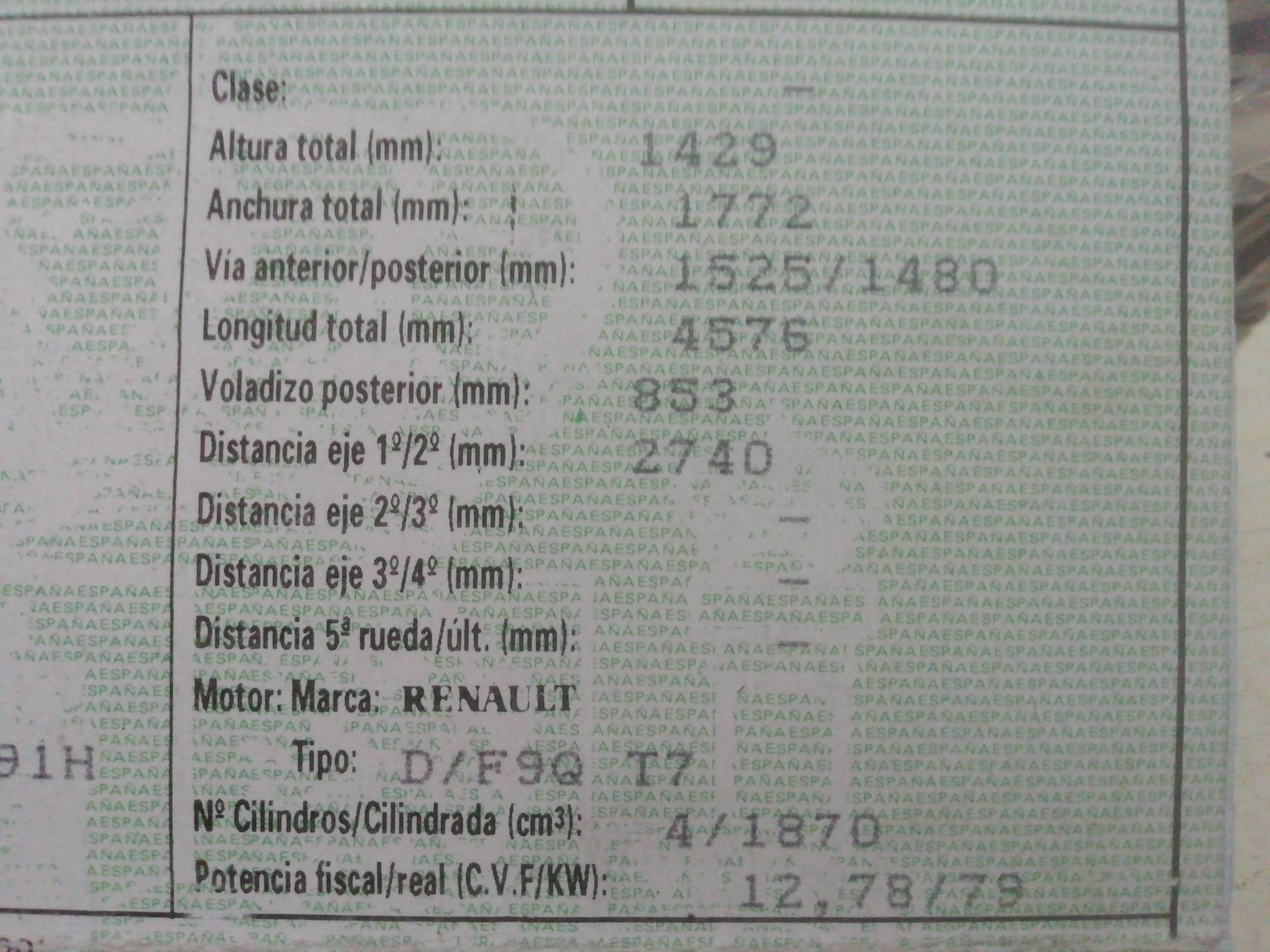 RENAULT Laguna 2 generation (2001-2007) Крышка багажника 7751474532 20863531