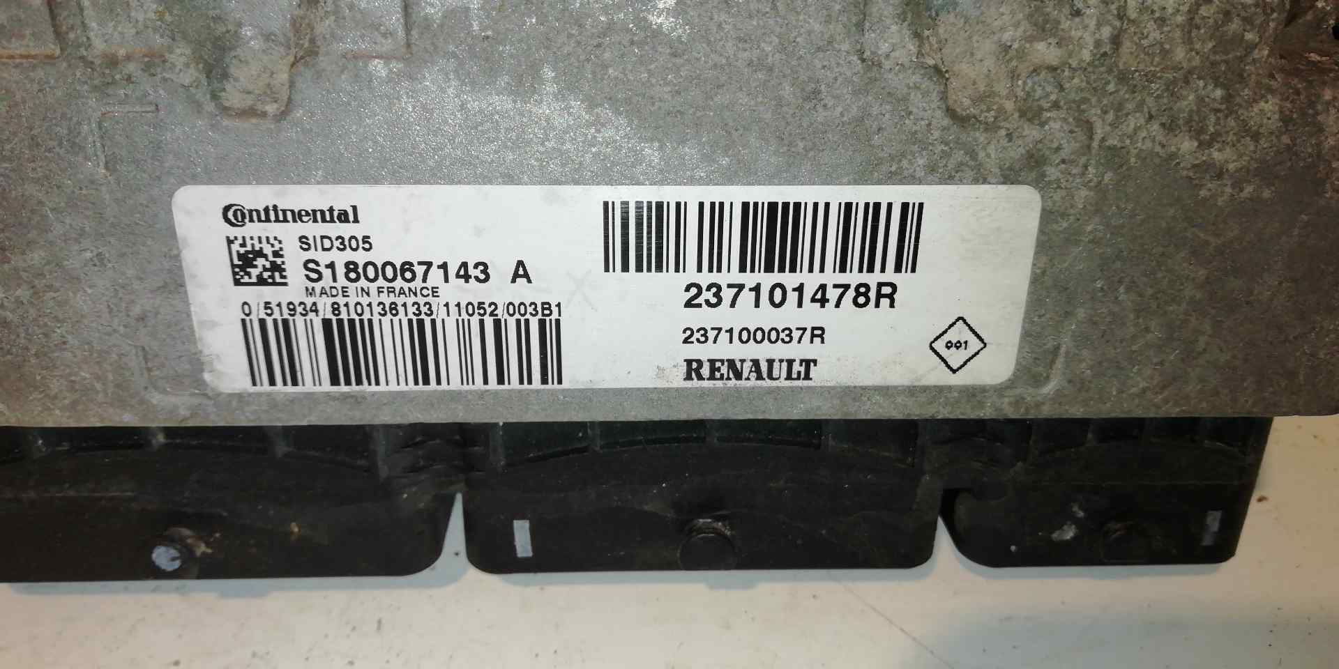 VAUXHALL Megane 3 generation (2008-2020) Engine Control Unit ECU 237101478R, 237101478R, 237101478R 20858721