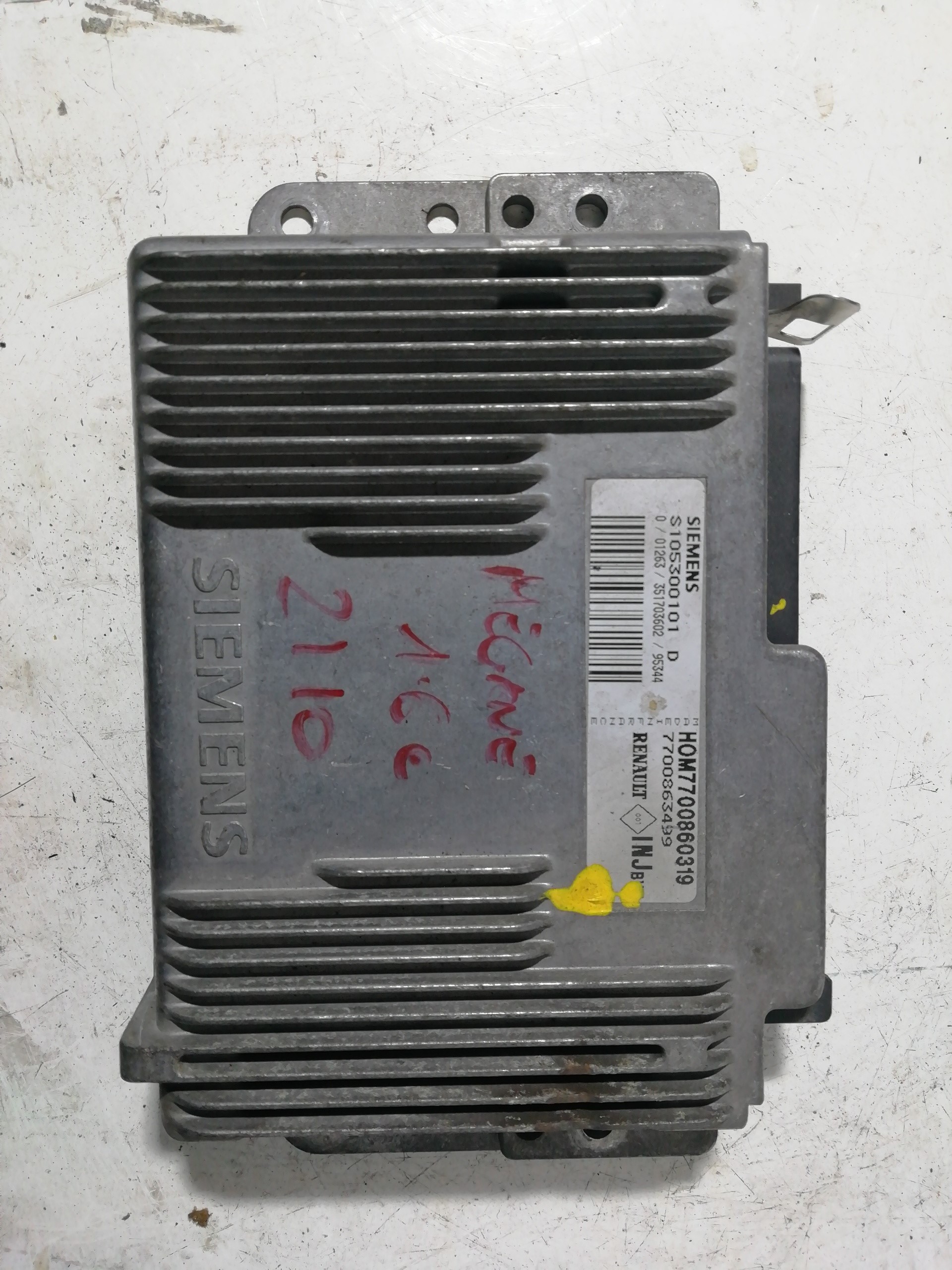 RENAULT Megane 2 generation (2002-2012) Engine Control Unit ECU 7700860319, 7700860319 20850027