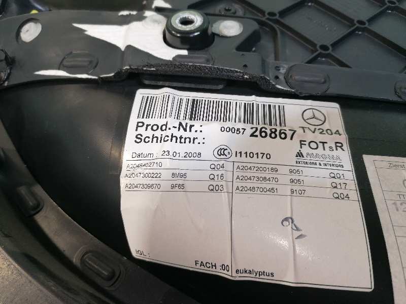 MERCEDES-BENZ C-Class W204/S204/C204 (2004-2015) Bageste højre dørpanel 2047300362 19136365