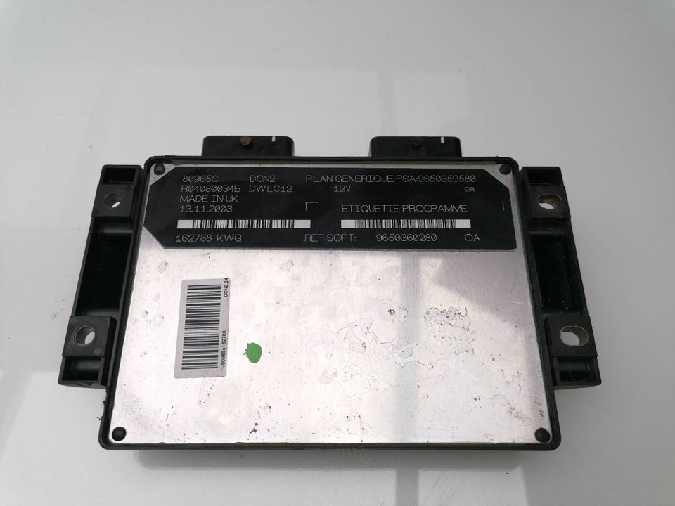 CITROËN Berlingo 1 generation (1996-2012) Блок за управление на двигателя ECU 9650360280,R04080034B 22603767