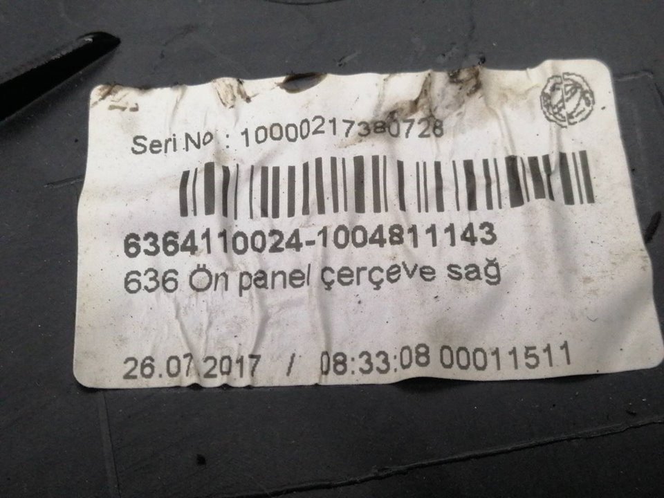 FIAT Doblo 2 generation (2009-2024) Front høyre dørpanel 735632400, 0000735632400 25070059