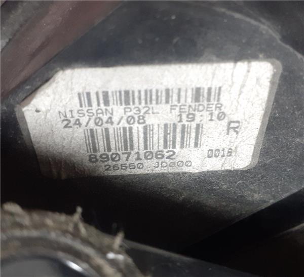 NISSAN Qashqai 1 generation (2007-2014) Bakre höger bakljuslampa 89071062 26842193