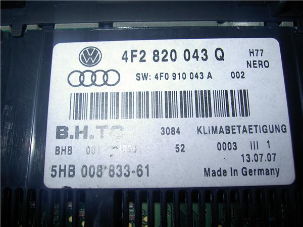 AUDI A6 C6/4F (2004-2011) Pегулятор климы 4f2820043q 26841437