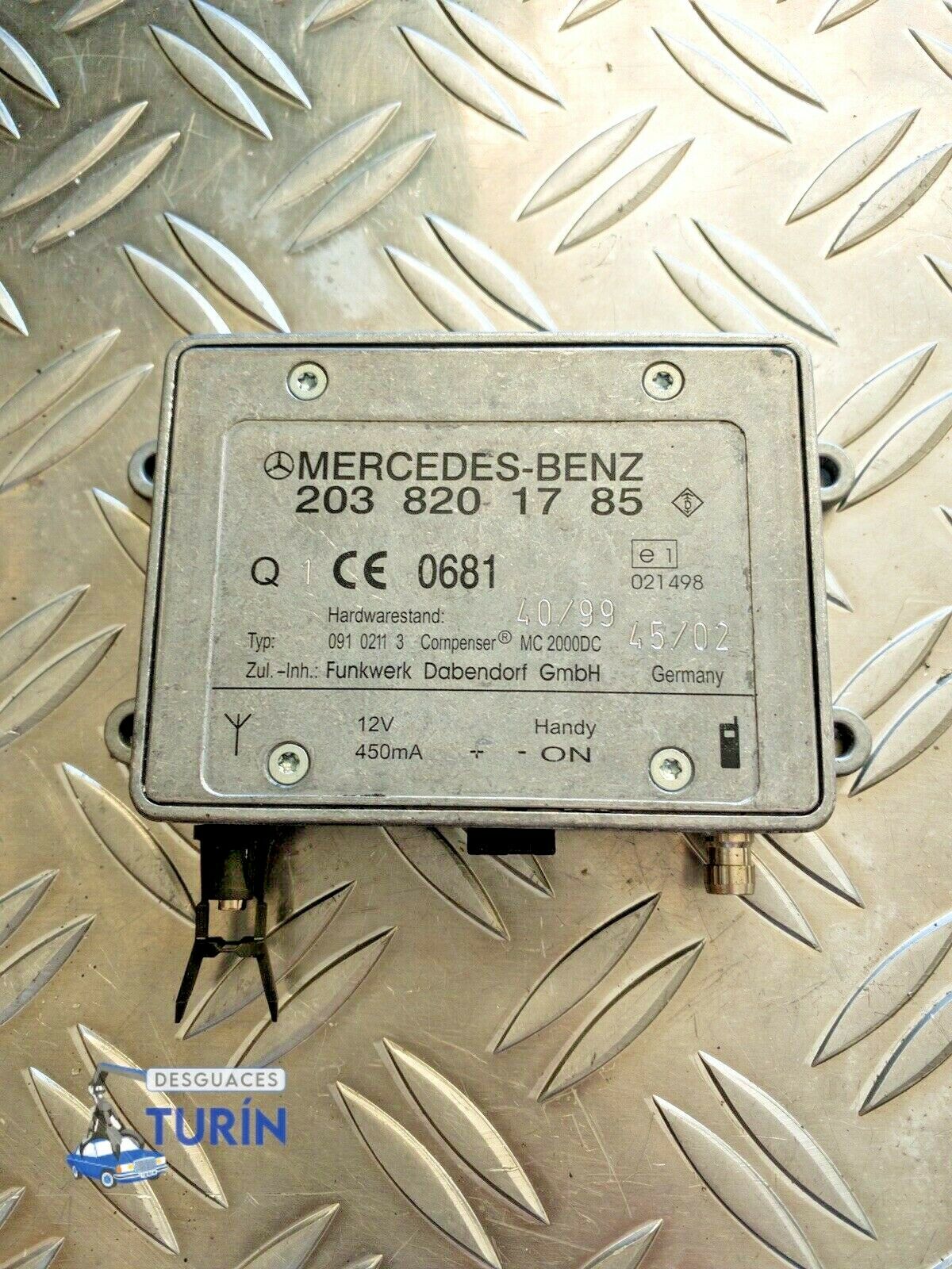 MERCEDES-BENZ C-Class W203/S203/CL203 (2000-2008) Kiti valdymo blokai 2038201785 19948826