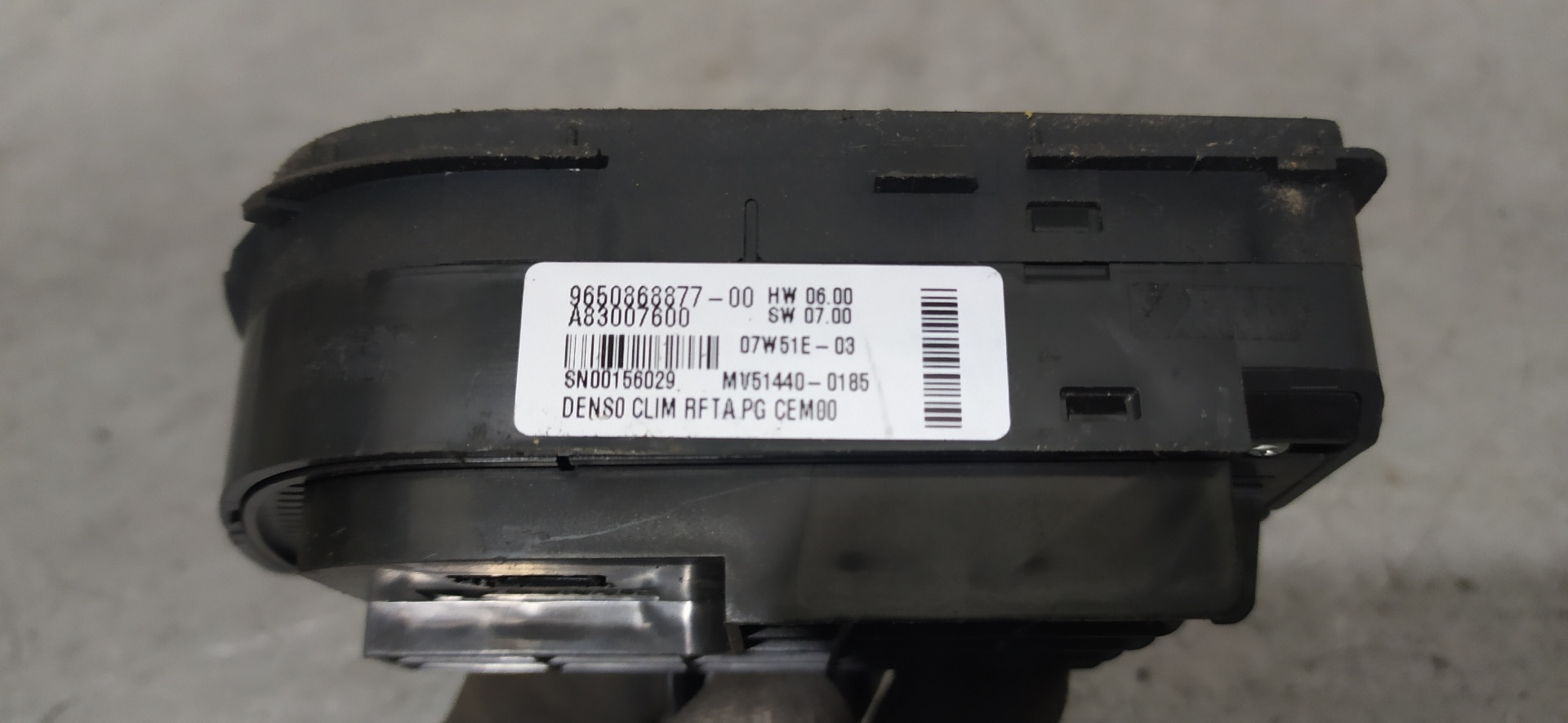 CITROËN C4 Picasso 1 generation (2006-2013) Climate  Control Unit 9650868877 25100278