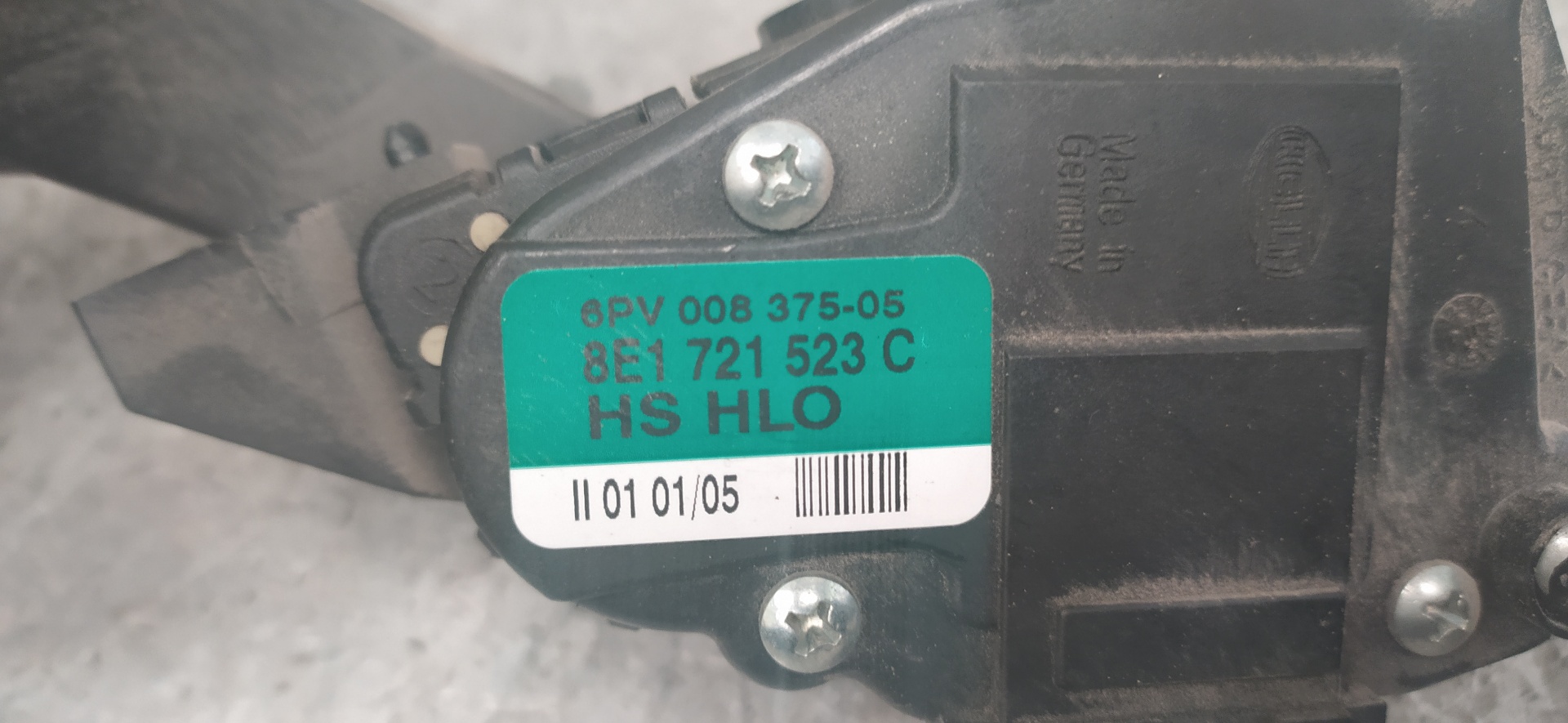 AUDI A4 B6/8E (2000-2005) Gaspedal 8E1721523C 20045784