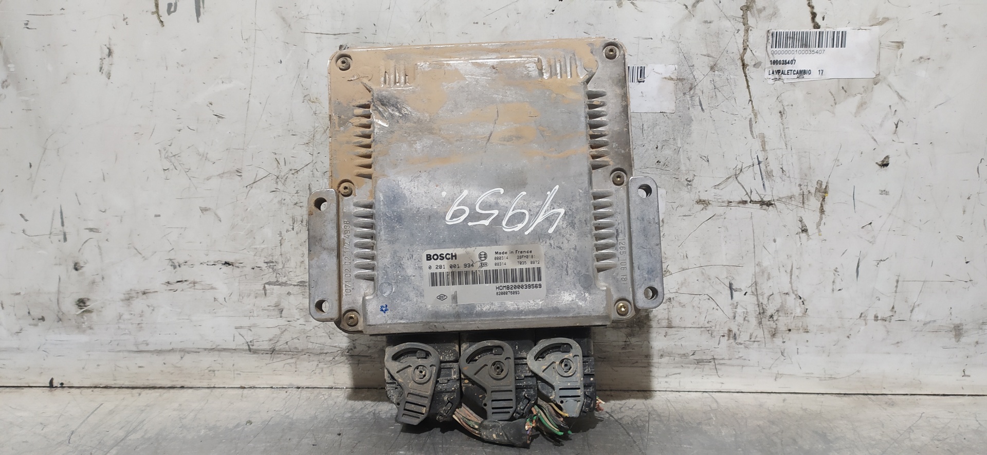 CITROËN Scenic 1 generation (1996-2003) Engine Control Unit ECU 0281001934,8200076093 23391397