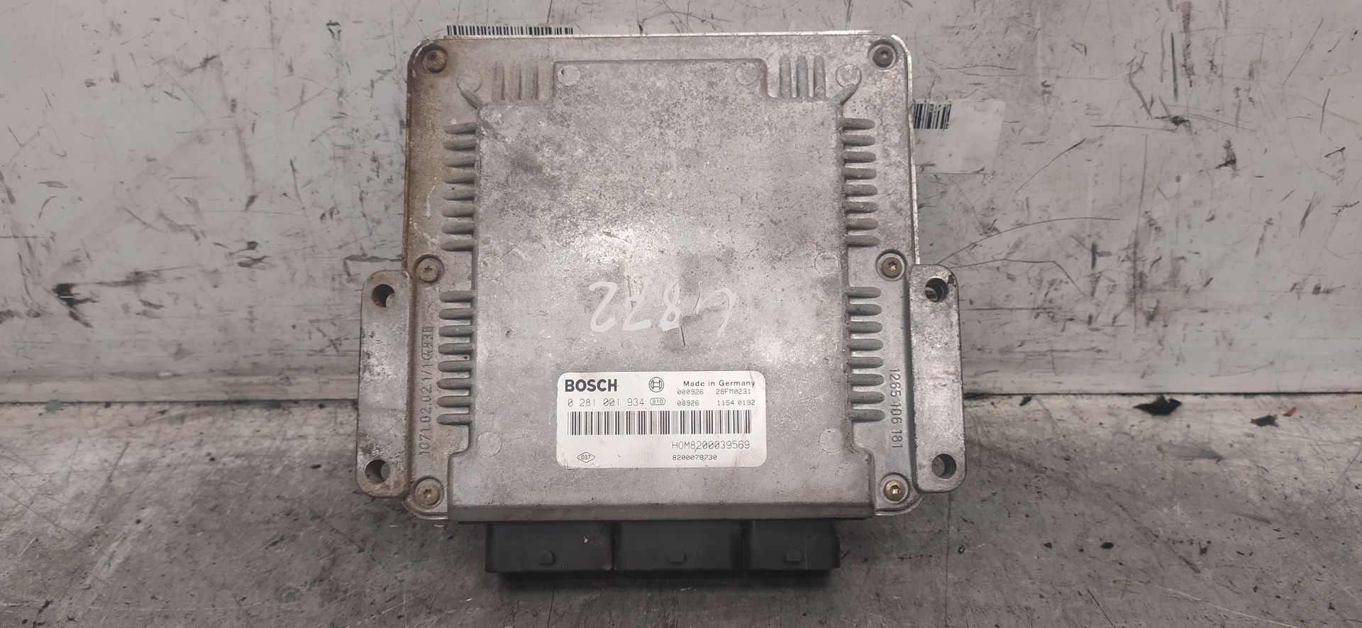 CITROËN Xsara Picasso 1 generation (1999-2010) Engine Control Unit ECU 0281001934, 8200078730 25915130