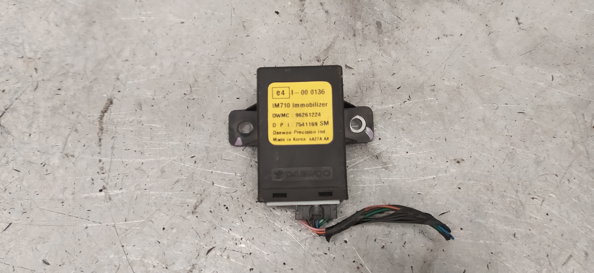 CHEVROLET Rezzo 1 generation (2004-2009) Other Control Units 96261224, 7541169SM 20391438