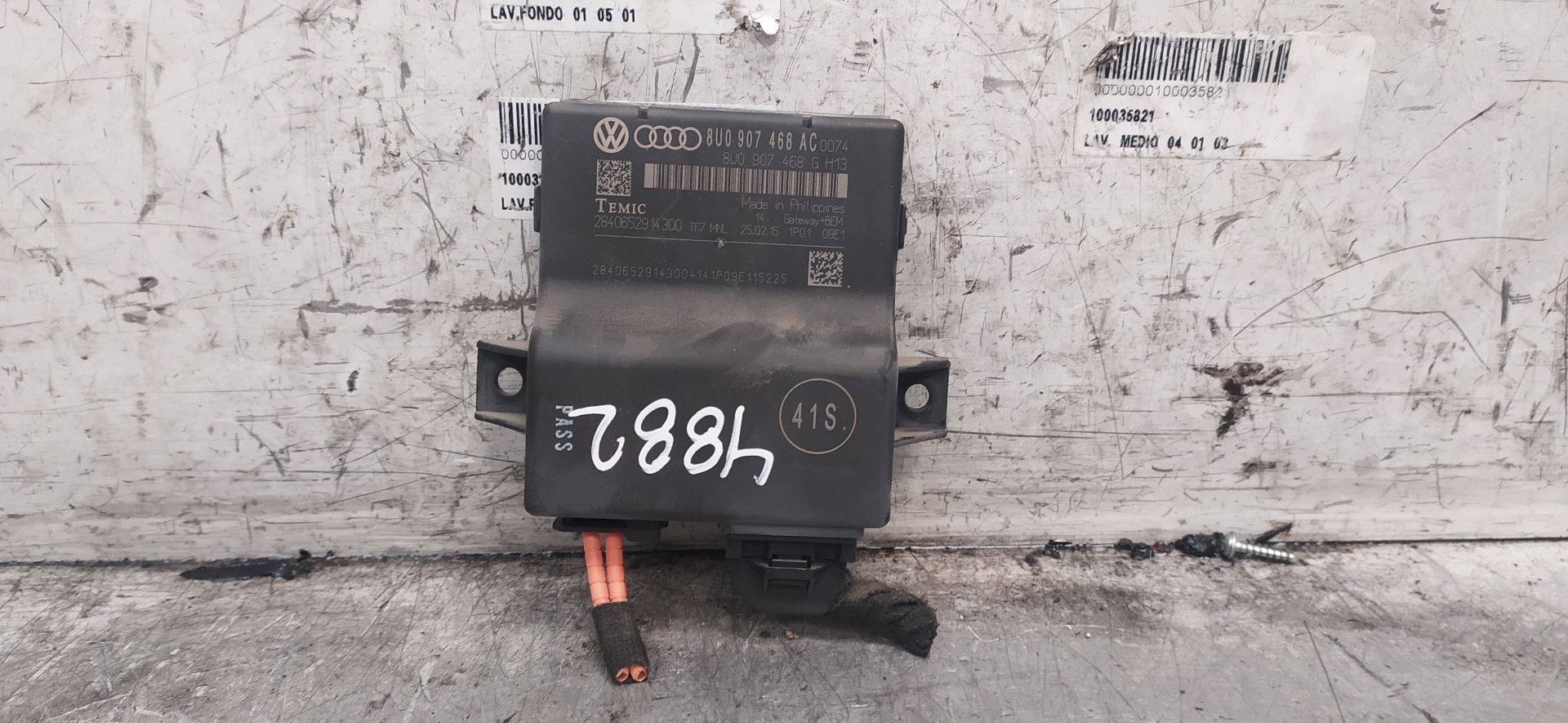 AUDI A1 8X (2010-2020) Other Control Units 8U0907468AC 25966614