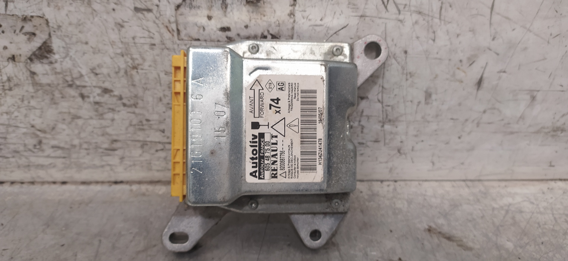 RENAULT Laguna 2 generation (2001-2007) SRS Control Unit 8200687756, 605487500 25967186