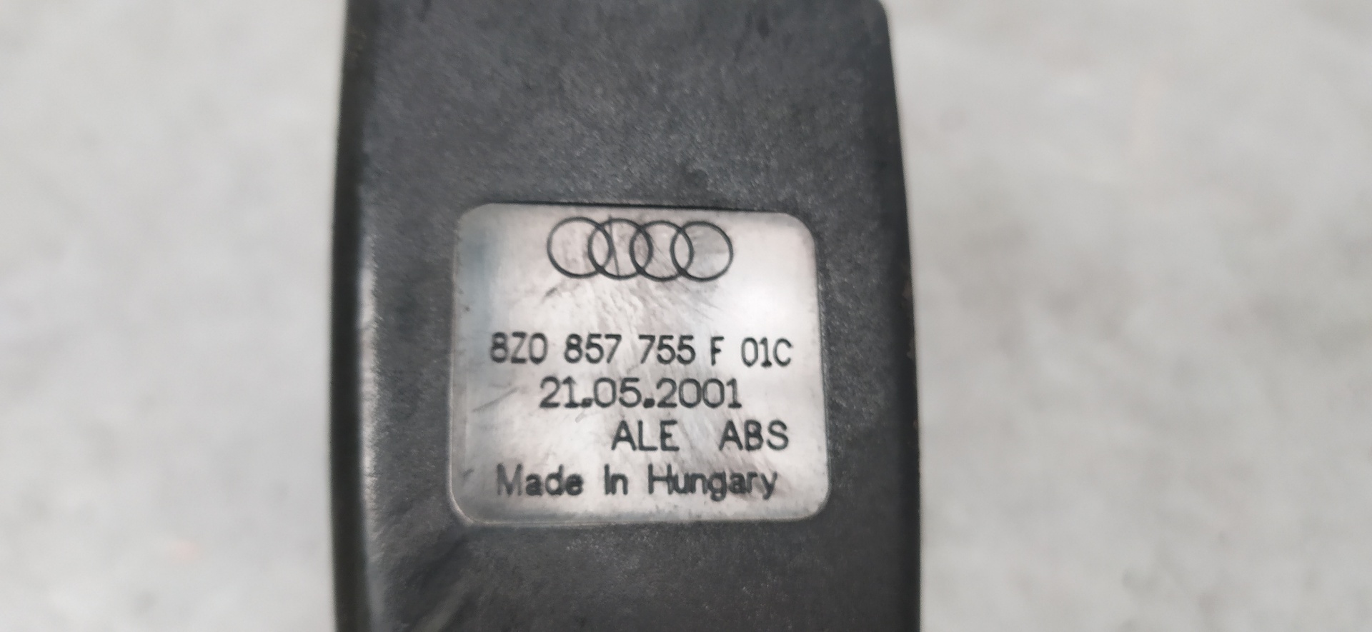 AUDI A2 8Z (1999-2005) Ceinture de sécurité avant gauche 8Z0857755F 25967246