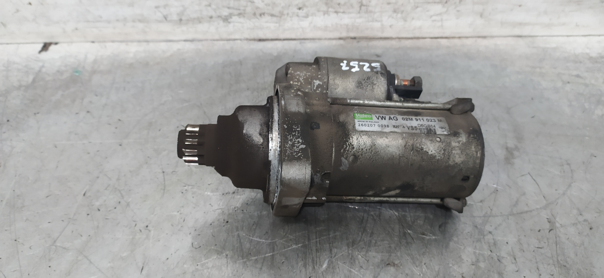 SKODA Octavia 2 generation (2004-2013) Starter Motor 02M911023M 25917189