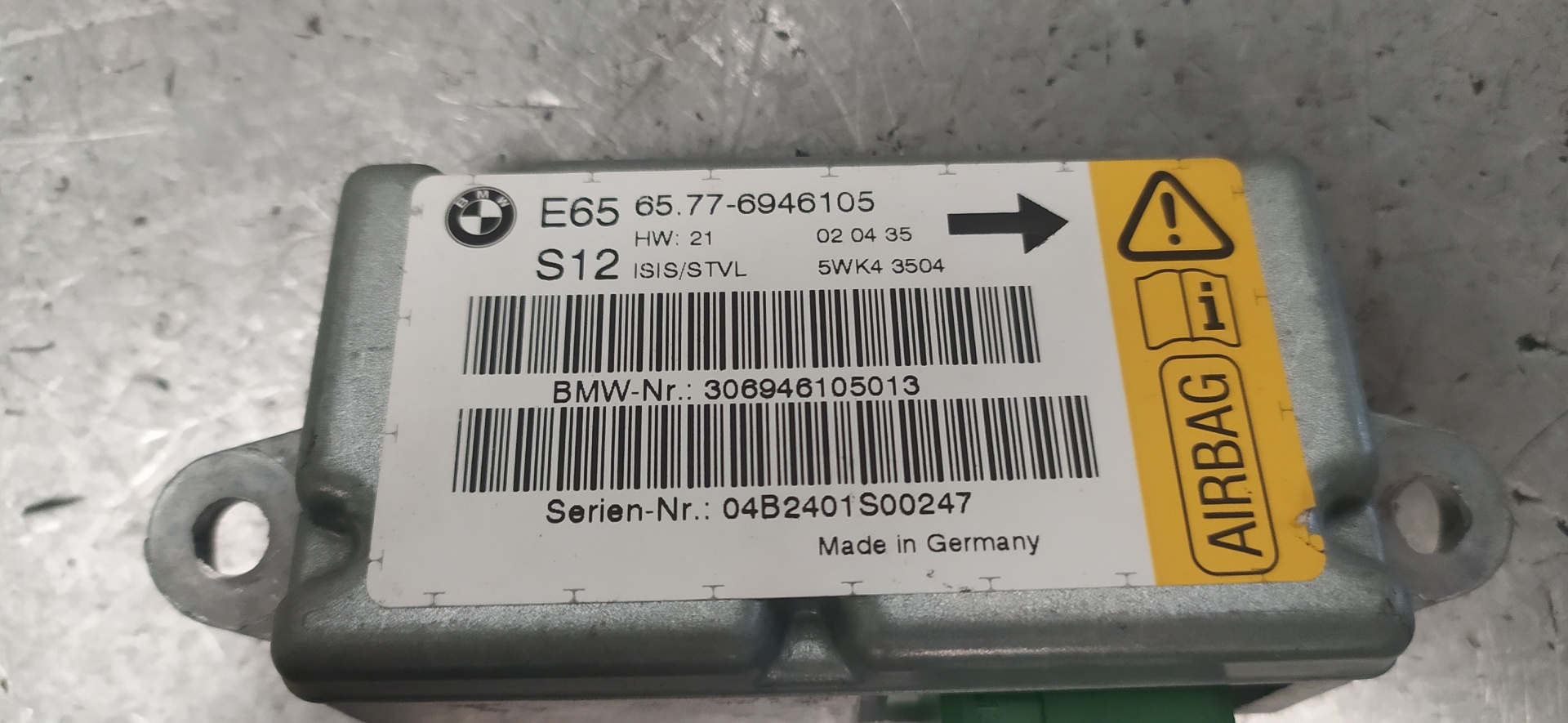 BMW 7 Series E65/E66 (2001-2008) Alte unități de control 65776946105 20116161