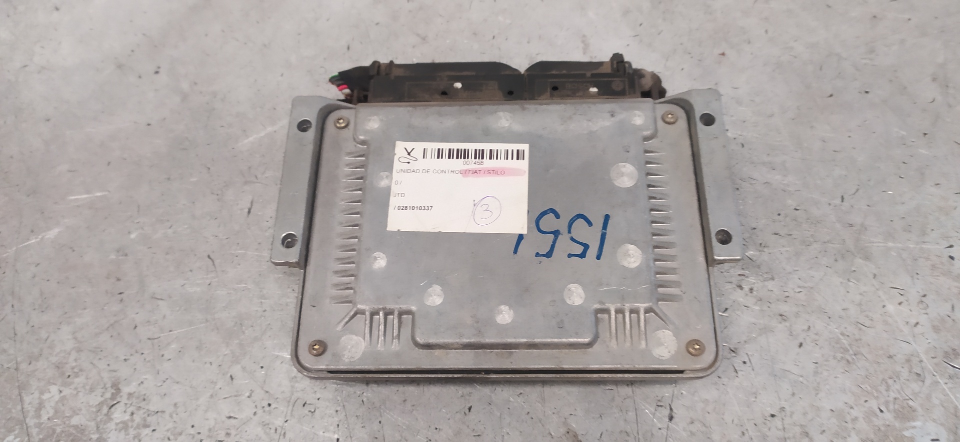 FIAT Stilo 1 generation (2001-2010) Engine Control Unit ECU 0281010337 20103086