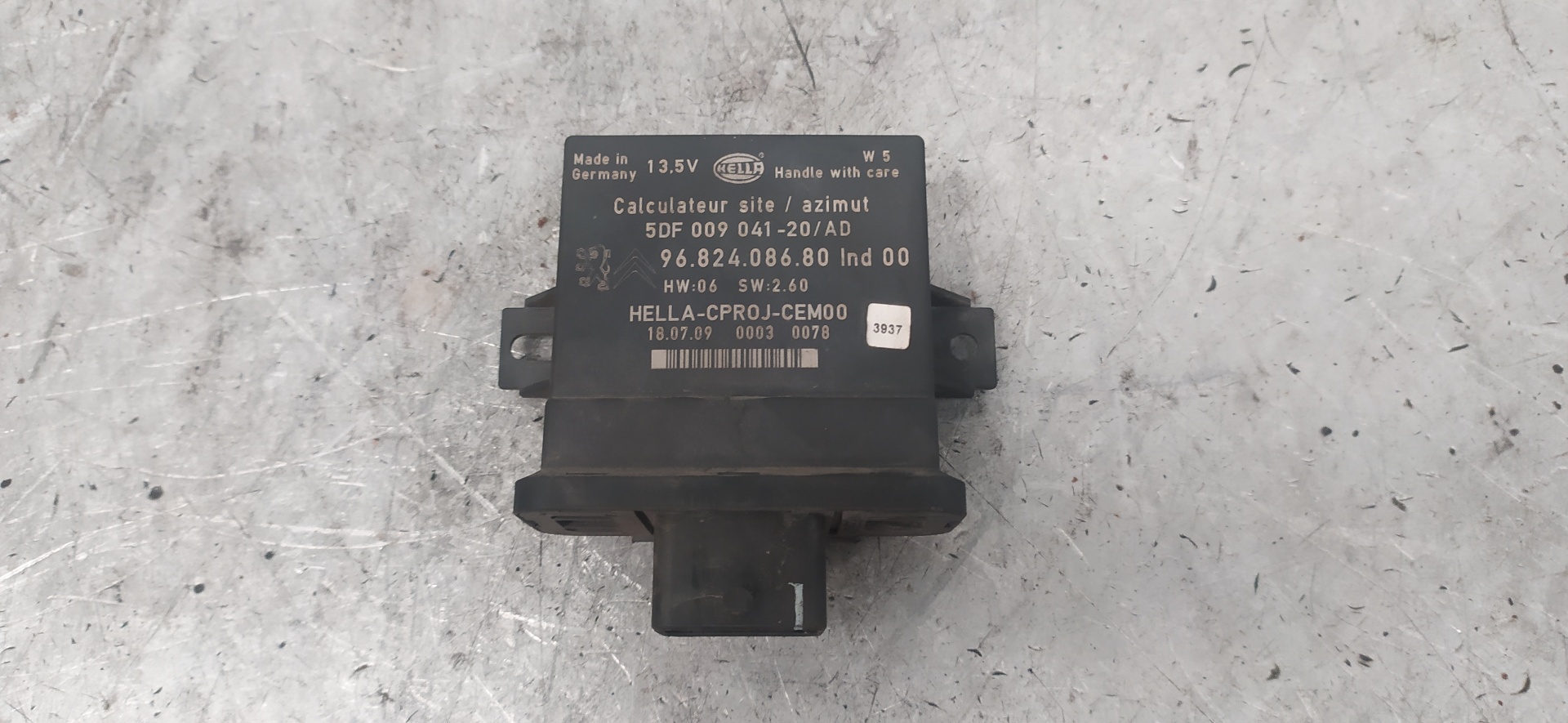 CITROËN C4 Picasso 1 generation (2006-2013) Muut ohjausyksiköt 9682408680 23387954