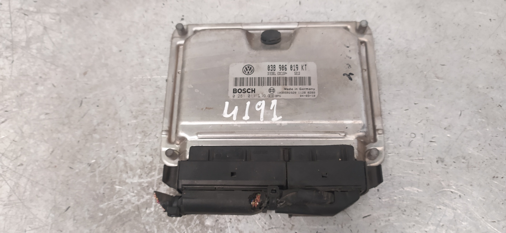 SEAT Cordoba 2 generation (1999-2009) Engine Control Unit ECU 038906019KT, 0281011219 20095690