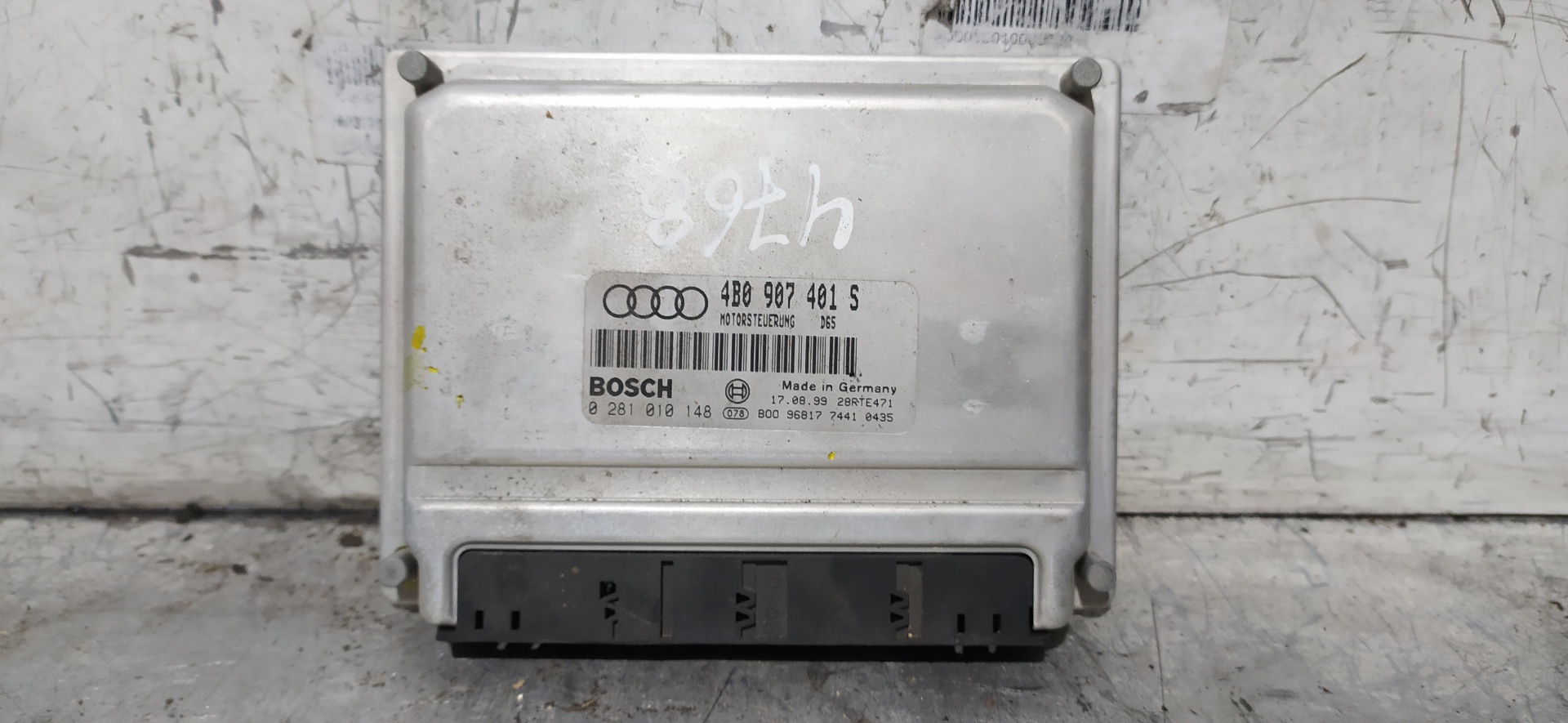 AUDI A6 C5/4B (1997-2004) Motorkontrolenhed ECU 0281010148,4B0907401S 25966721