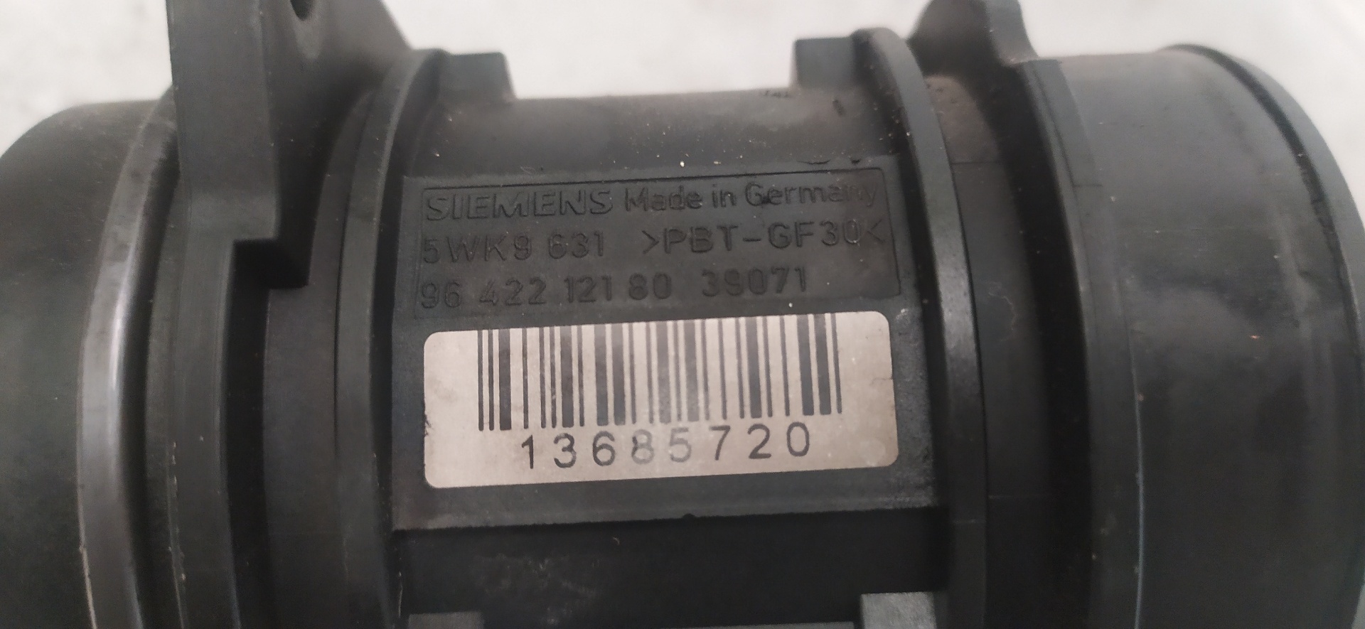 RENAULT 206 1 generation (1998-2009) Masseluftstrømsensor MAF 9644212180,5WK9631 20087177