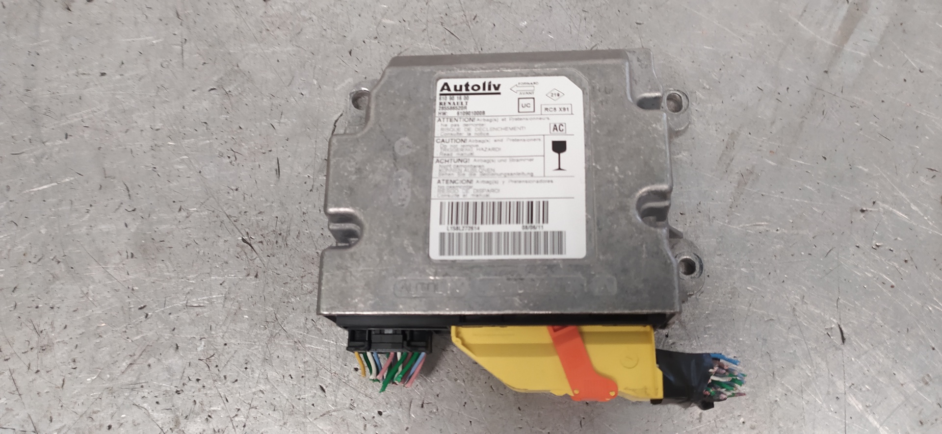 RENAULT Laguna 3 generation (2007-2015) Unitate de control SRS 610901600, 285586520R 20122957