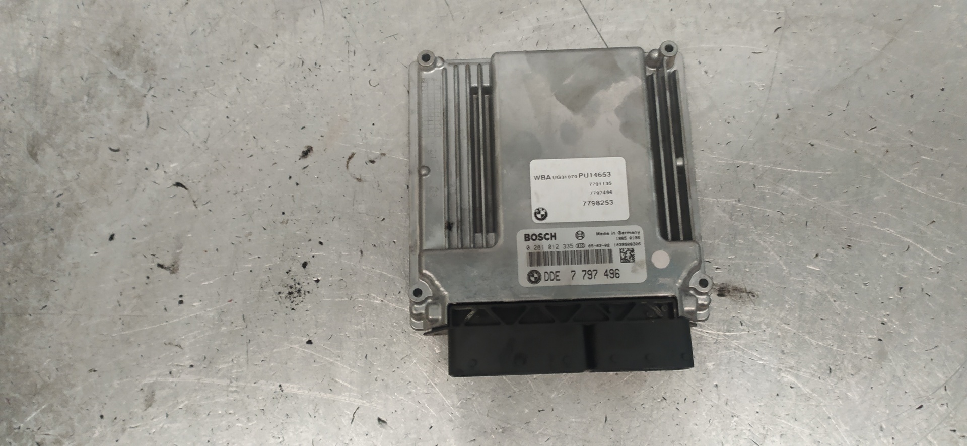 BMW 1 Series F20/F21 (2011-2020) Motorkontrolenhed ECU 7797496,0281012335 20117602