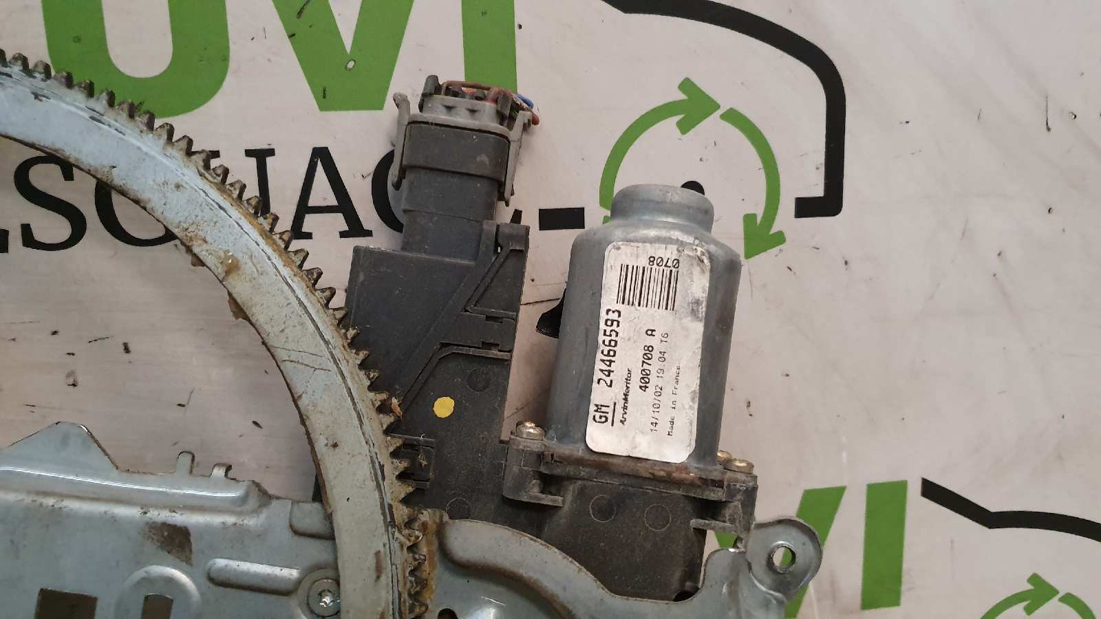 PEUGEOT Corsa C (2000-2006) Regulator de geam ușă stânga față 24466593, 400708A 19969123