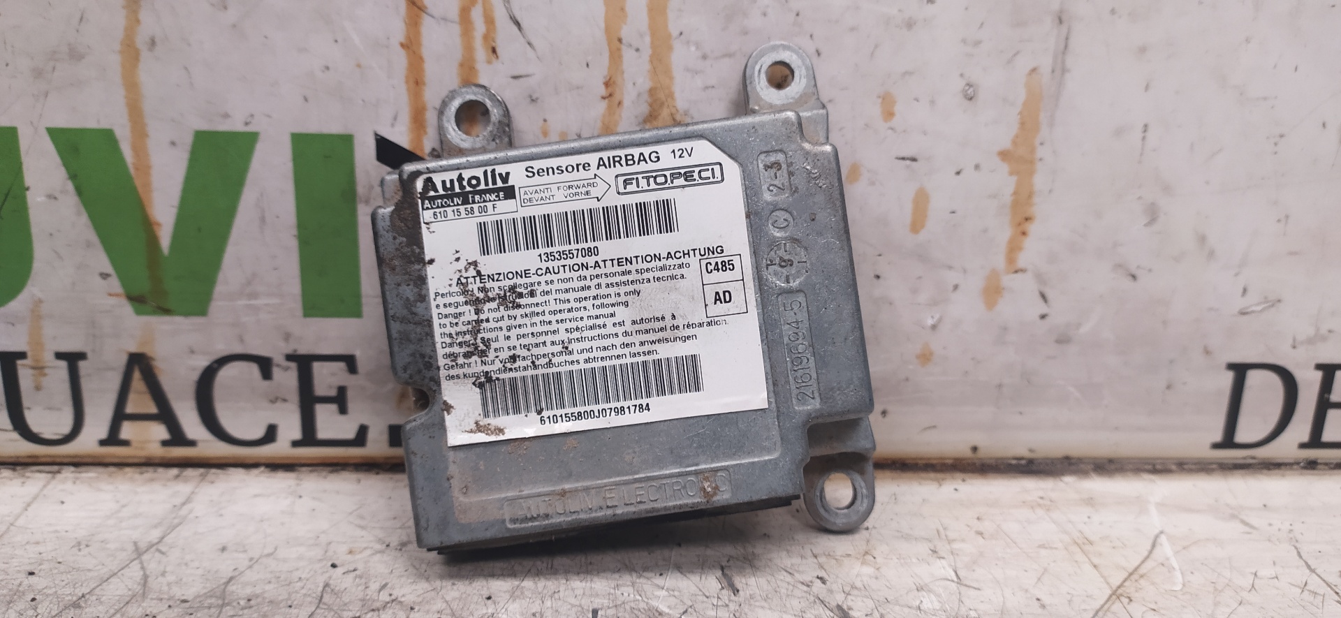 CITROËN Nemo 1 generation (2008-2015) SRS Control Unit 1353557080 20059096