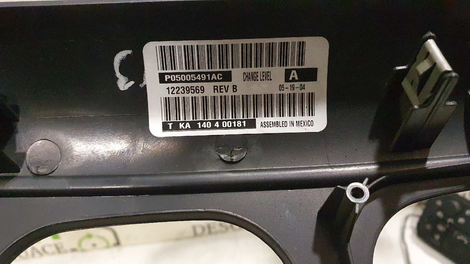 CHRYSLER Sebring 2 generation (2001-2007) Bord P05005491AC, 12239569, 05009180AA 20022583