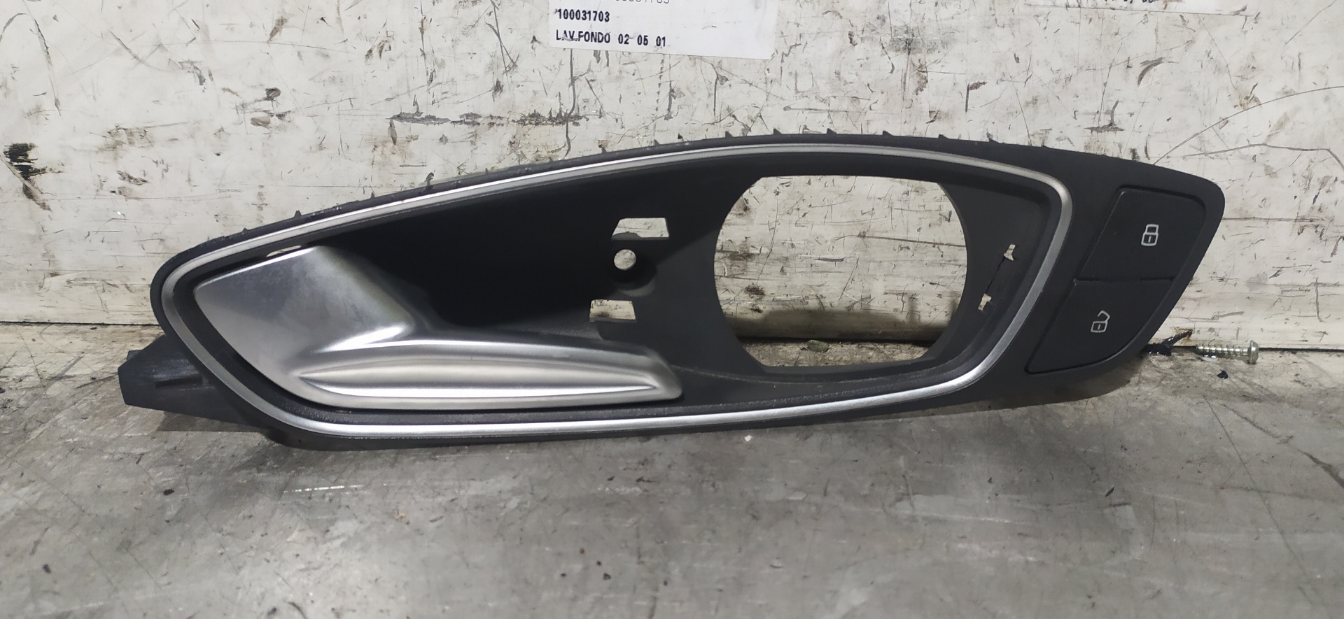 AUDI A1 8X (2010-2020) Front Left Door Interior Handle Frame 8X0837019E 25966622