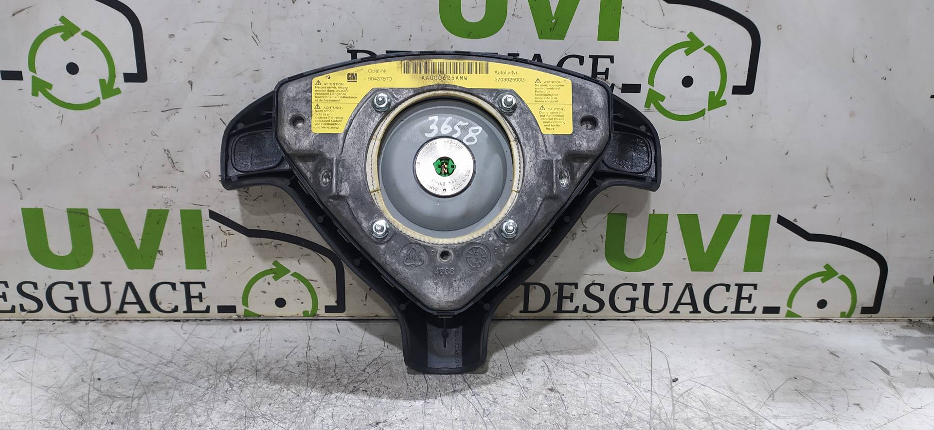 OPEL Astra H (2004-2014) Подушка безопасности потолка левая 90437570, 570392500G 25907115