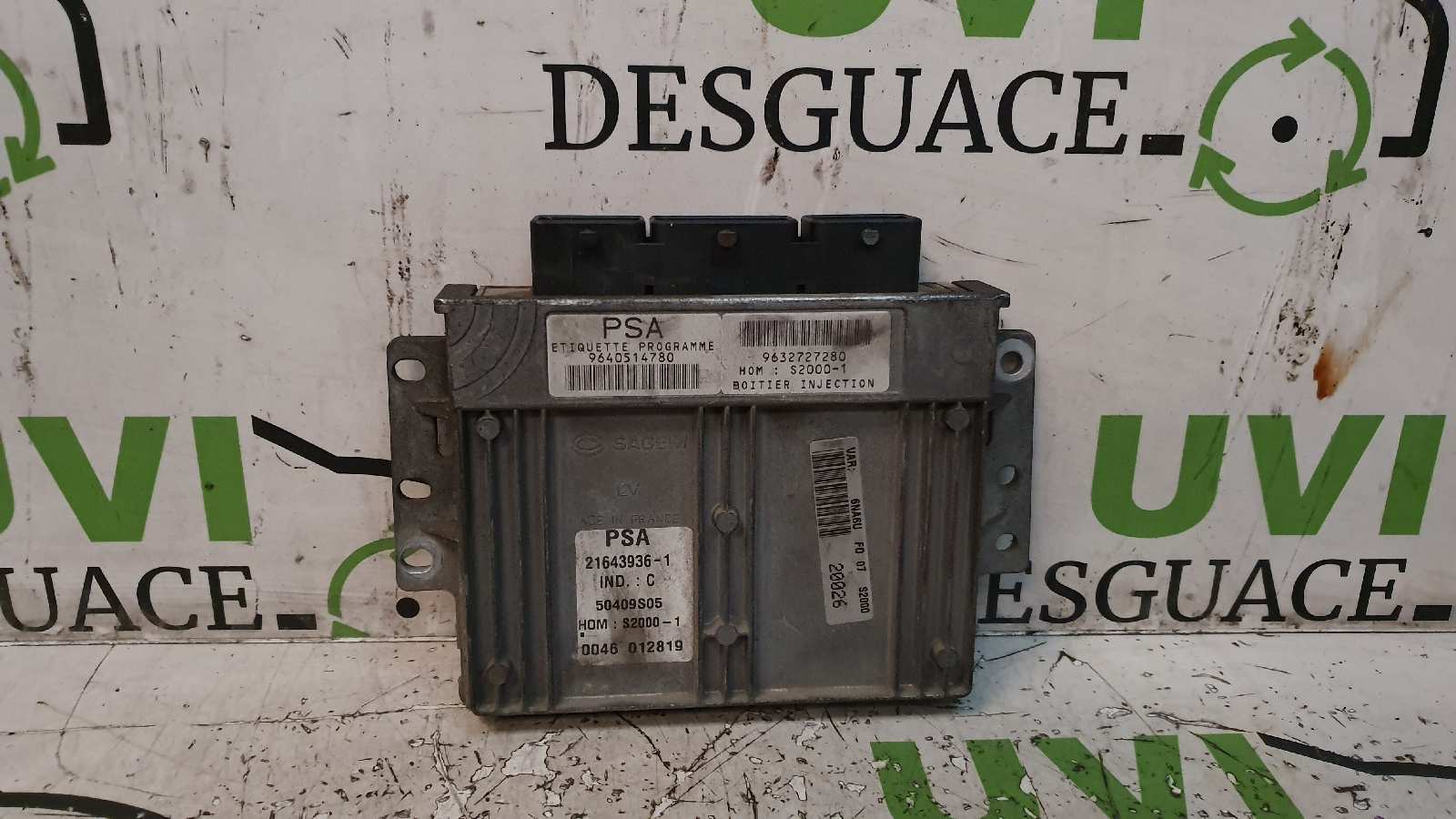 CITROËN Xsara Picasso 1 generation (1999-2010) Engine Control Unit ECU 9640514780,9632727280,216439361 19970857