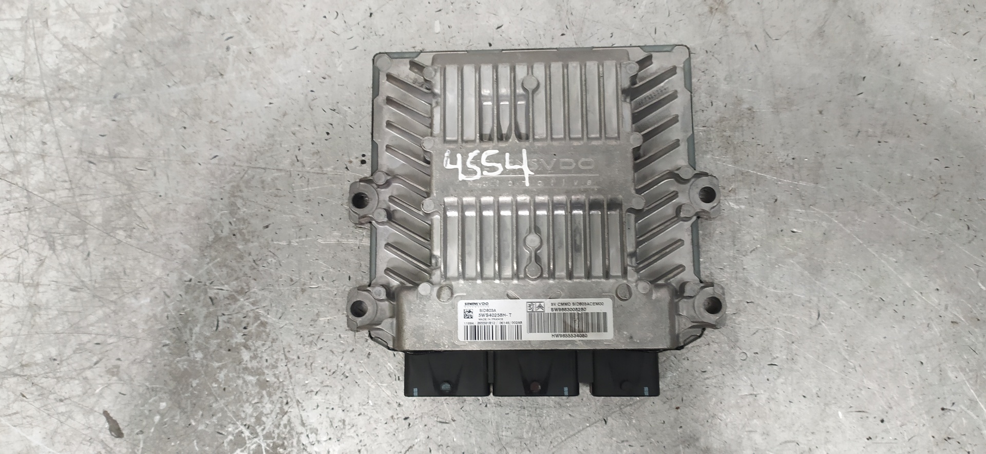 CITROËN C5 1 generation (2001-2008) Engine Control Unit ECU SW9663008280, 5WS40258HT 20119829