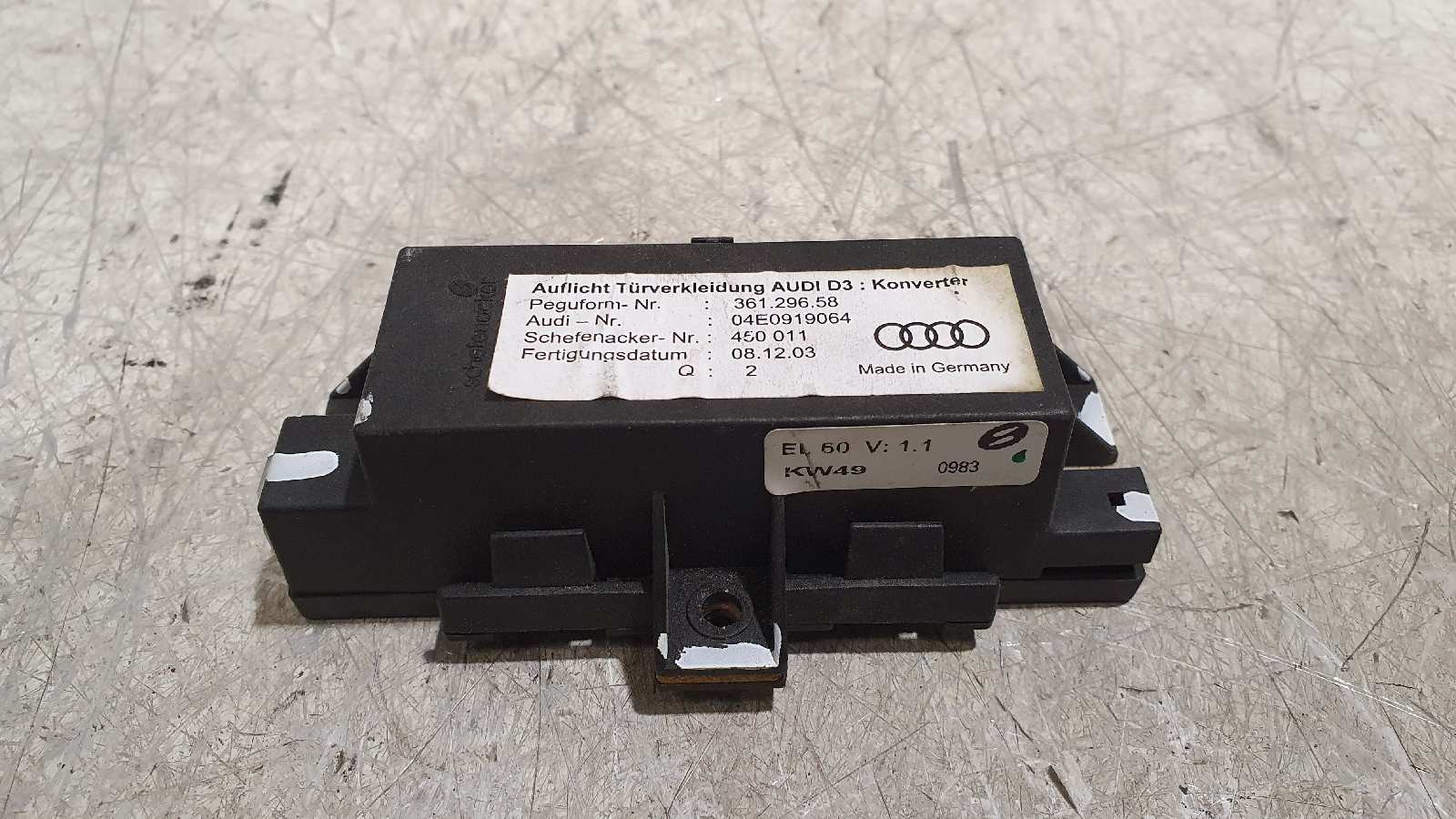 AUDI A8 D3/4E (2002-2010) Други управляващи блокове 04E0919064, 36129658 25906930