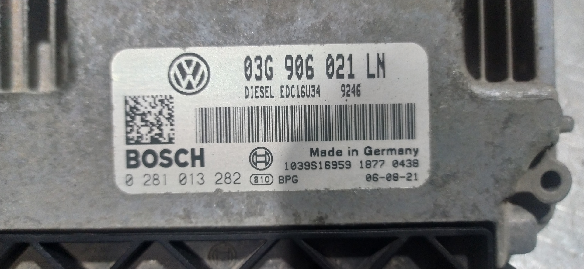 SEAT Toledo 3 generation (2004-2010) Engine Control Unit ECU 03G906021LN 20078282