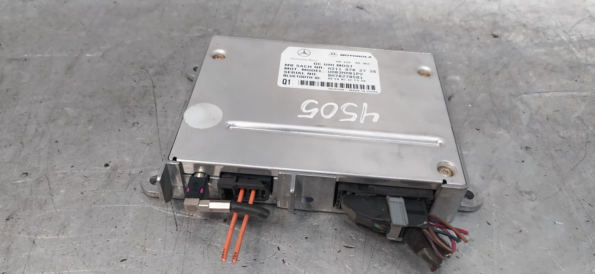 MERCEDES-BENZ CLC-Class CL203 (2008-2011) Other Control Units A2118702726,UH03MM01PV 25170619