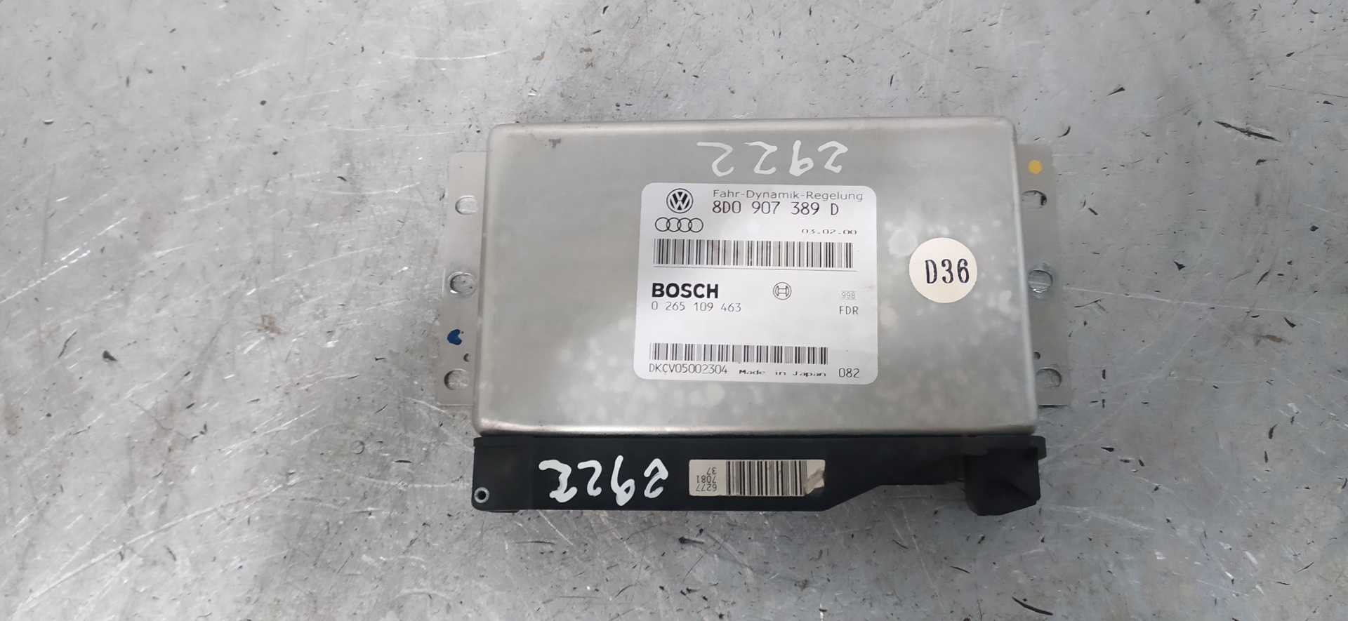 AUDI A4 B5/8D (1994-2001) Engine Control Unit ECU 8D0907389D,0265109463 20118444