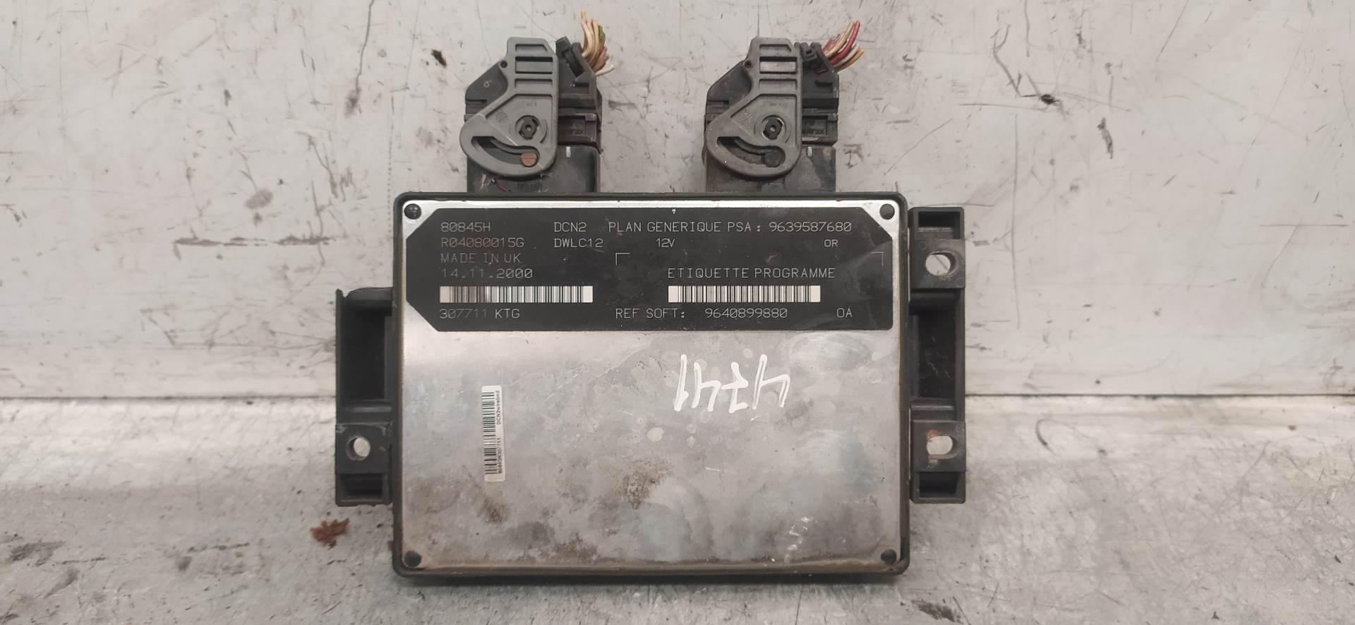 FORD 206 1 generation (1998-2009) Engine Control Unit ECU 9639587680 23362713