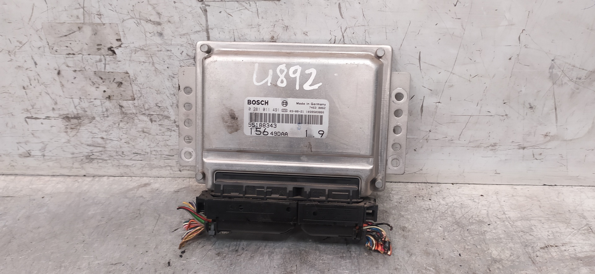 ALFA ROMEO 156 932 (1997-2007) Motorkontrollenhet ECU 0281011491,55188343 25966955