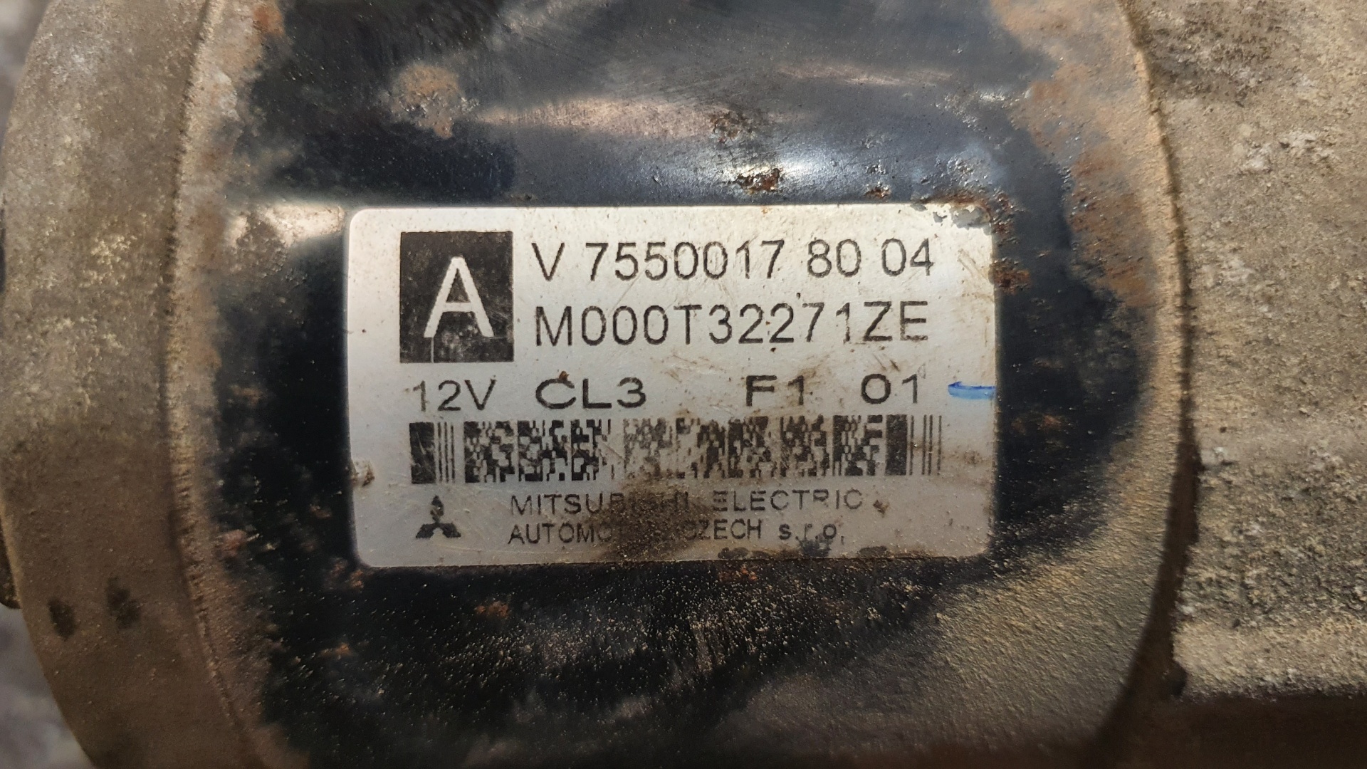 CITROËN C3 2 generation (2009-2016) Starter Motor V75500178004 20094129