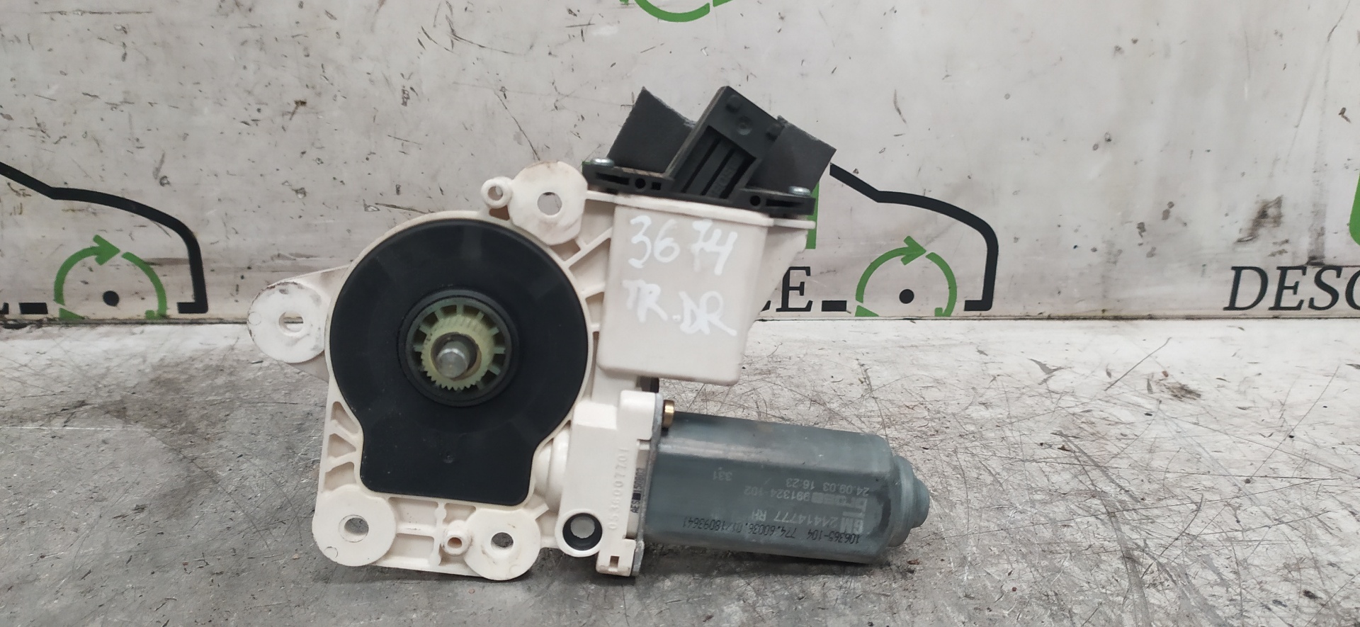 OPEL Vectra C (2002-2005) Motor de control geam ușă  dreapta spate 24414777 20047315