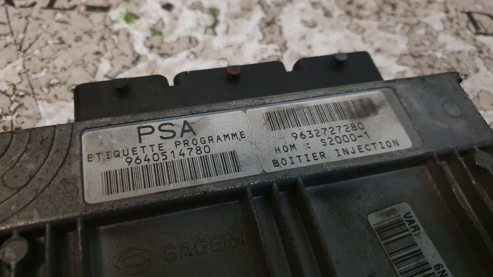 CITROËN Xsara Picasso 1 generation (1999-2010) Engine Control Unit ECU 9640514780,9632727280,216439361 19970857