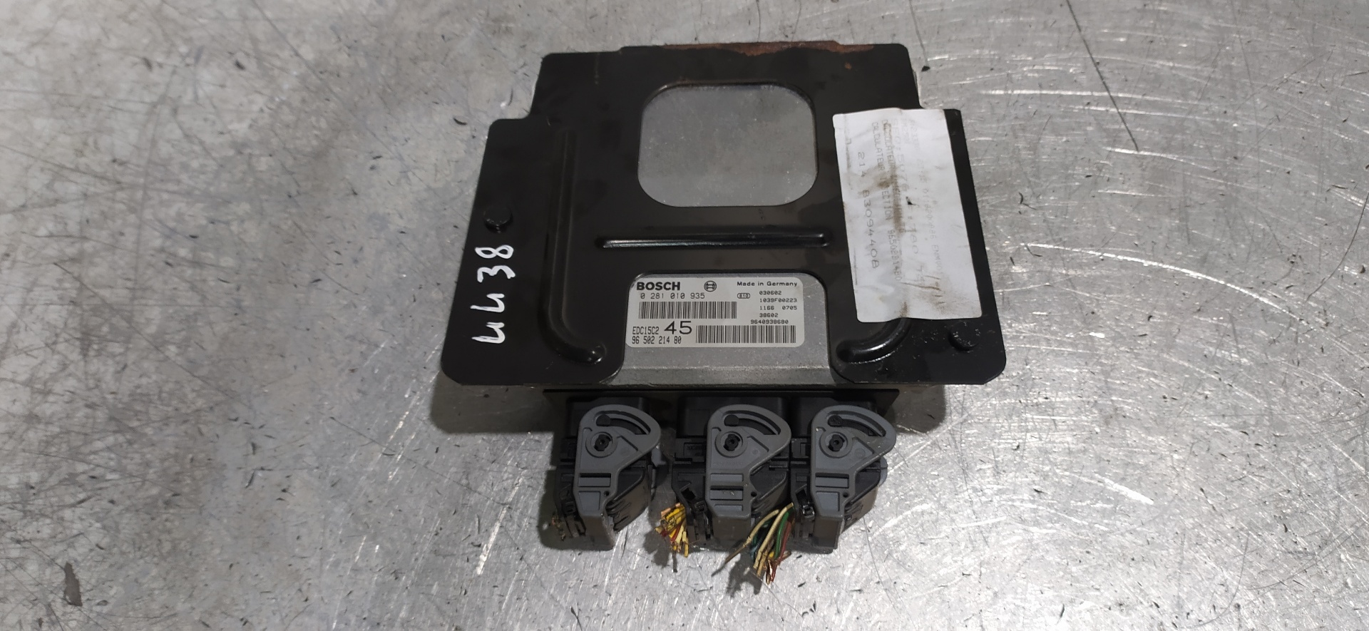 TOYOTA 307 1 generation (2001-2008) Engine Control Unit ECU 9650221480,0281010935 20112814