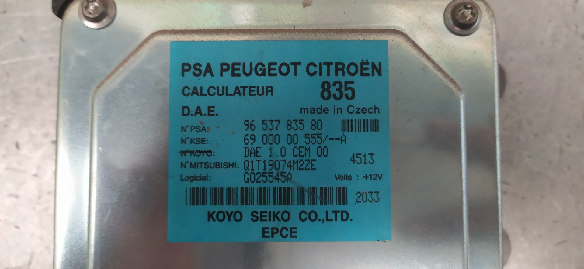 CITROËN C3 1 generation (2002-2010) Kiti valdymo blokai 9653783580 23392001