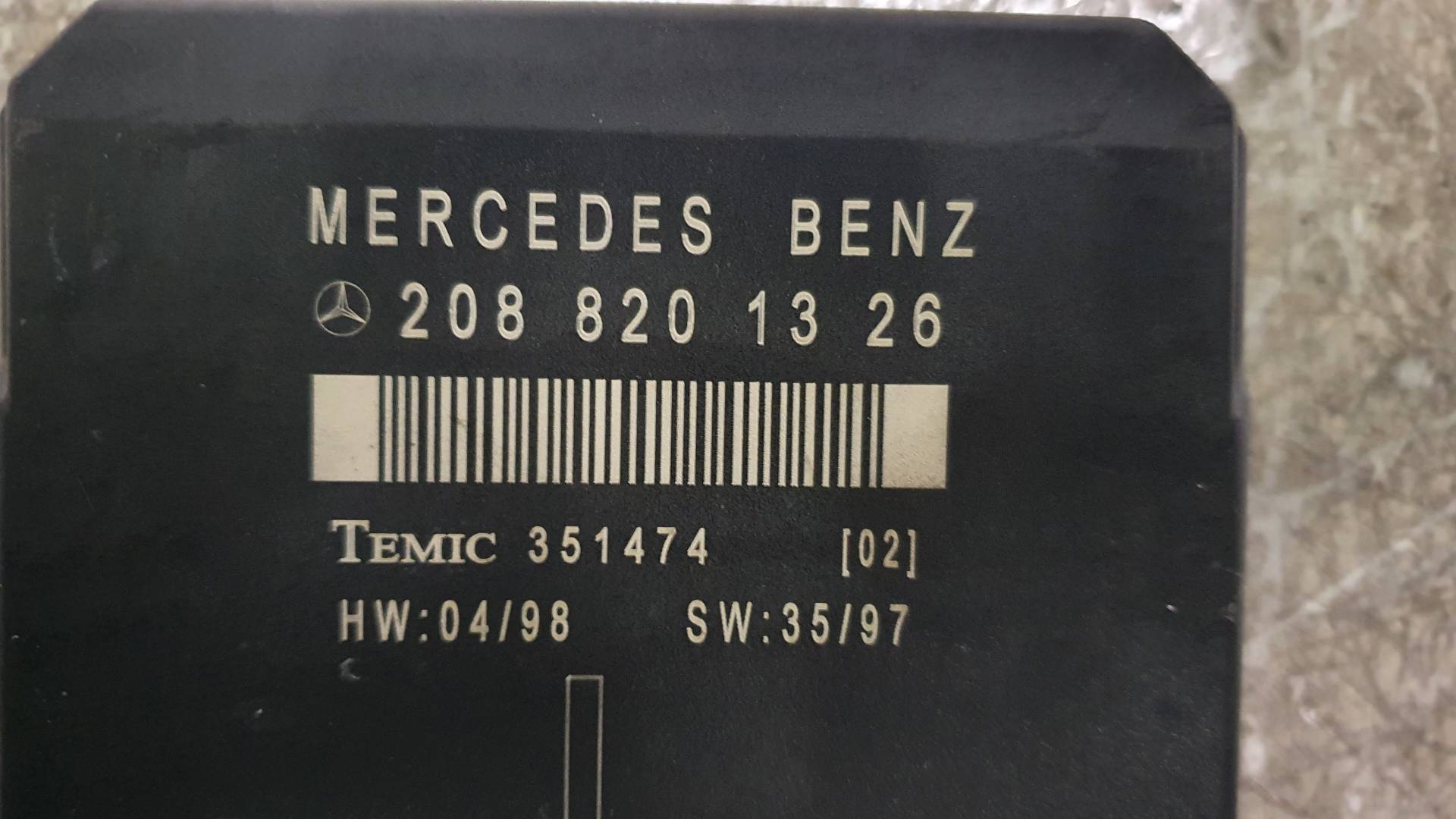 AUDI C-Class W202/S202 (1993-2001) Muut ohjausyksiköt 2088201326 23369643