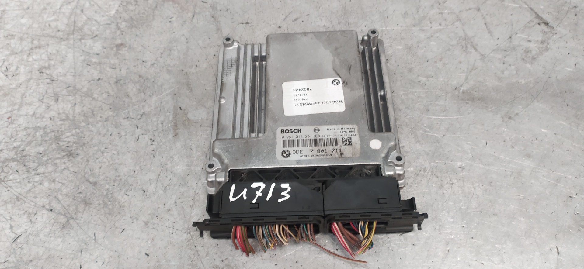 BMW 1 Series F20/F21 (2011-2020) Motorkontrolenhed ECU 7801711,0281013251 20126349