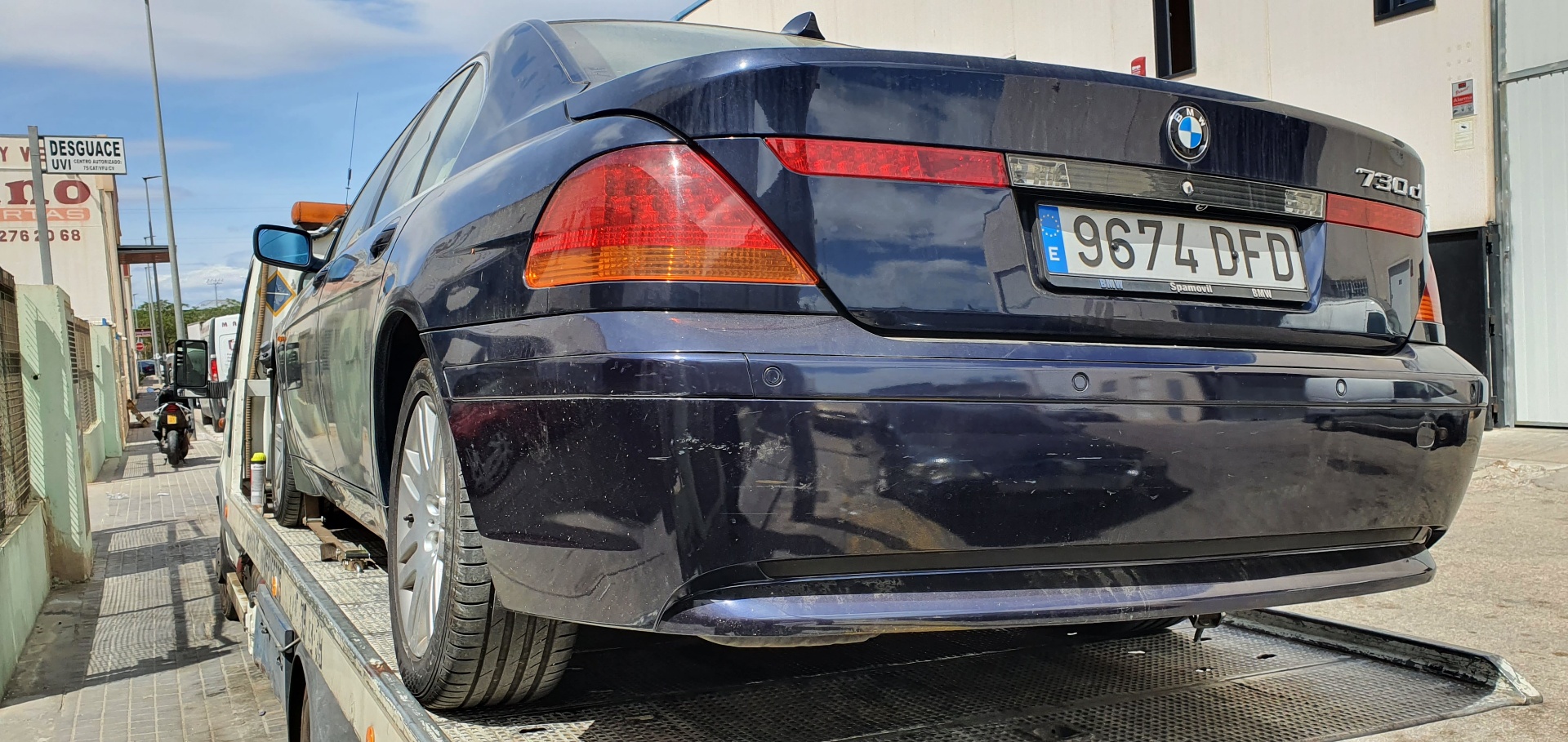 BMW 7 Series E65/E66 (2001-2008) Bakre venstre dør kollisjonspute SRS 407077221013 25159987